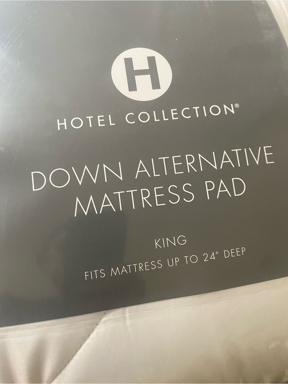 Hotel Collection Down Alternative Mattress Pad hypoallergenic King
